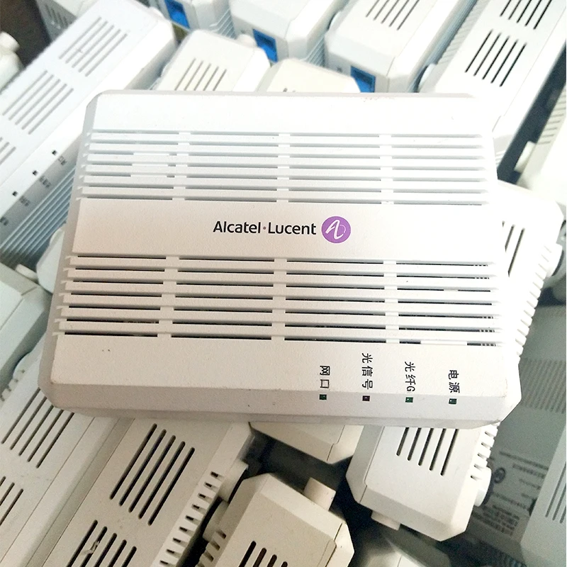 10 шт. используется FTTH GPON ONU Alcatel Lucent Bell I-010G ONT с 1GE GPON маршрутизатор английская версия б/у