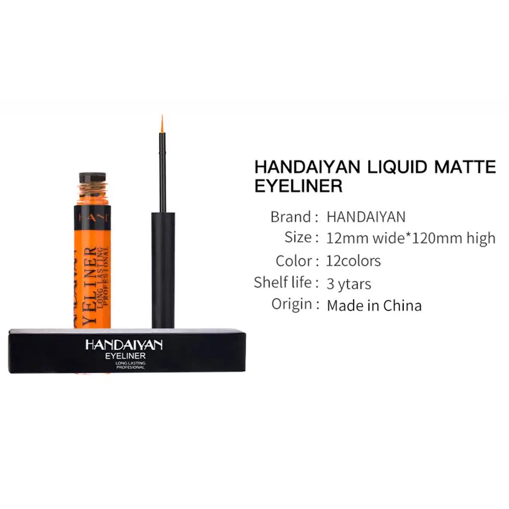 

The New 12 Colors 36H Eyeliner Pencil Waterproof Pen Precision Long-lasting Liquid Eye Liner Smooth Make Up Tools