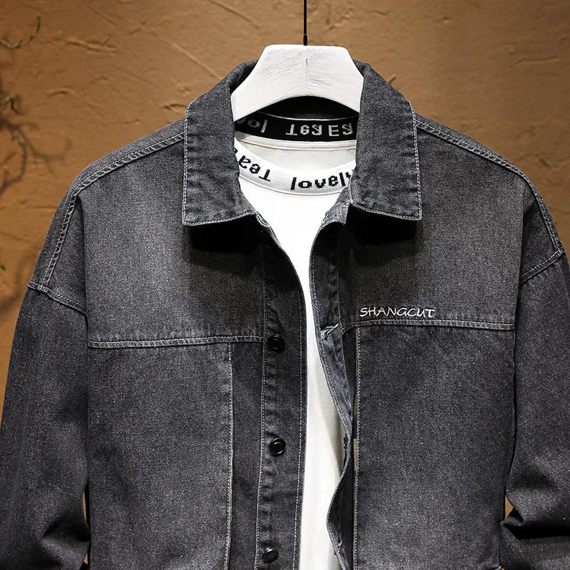 Мужская джинсовая куртка KSTUN камуфляжная с заплатками свободная Повседневная