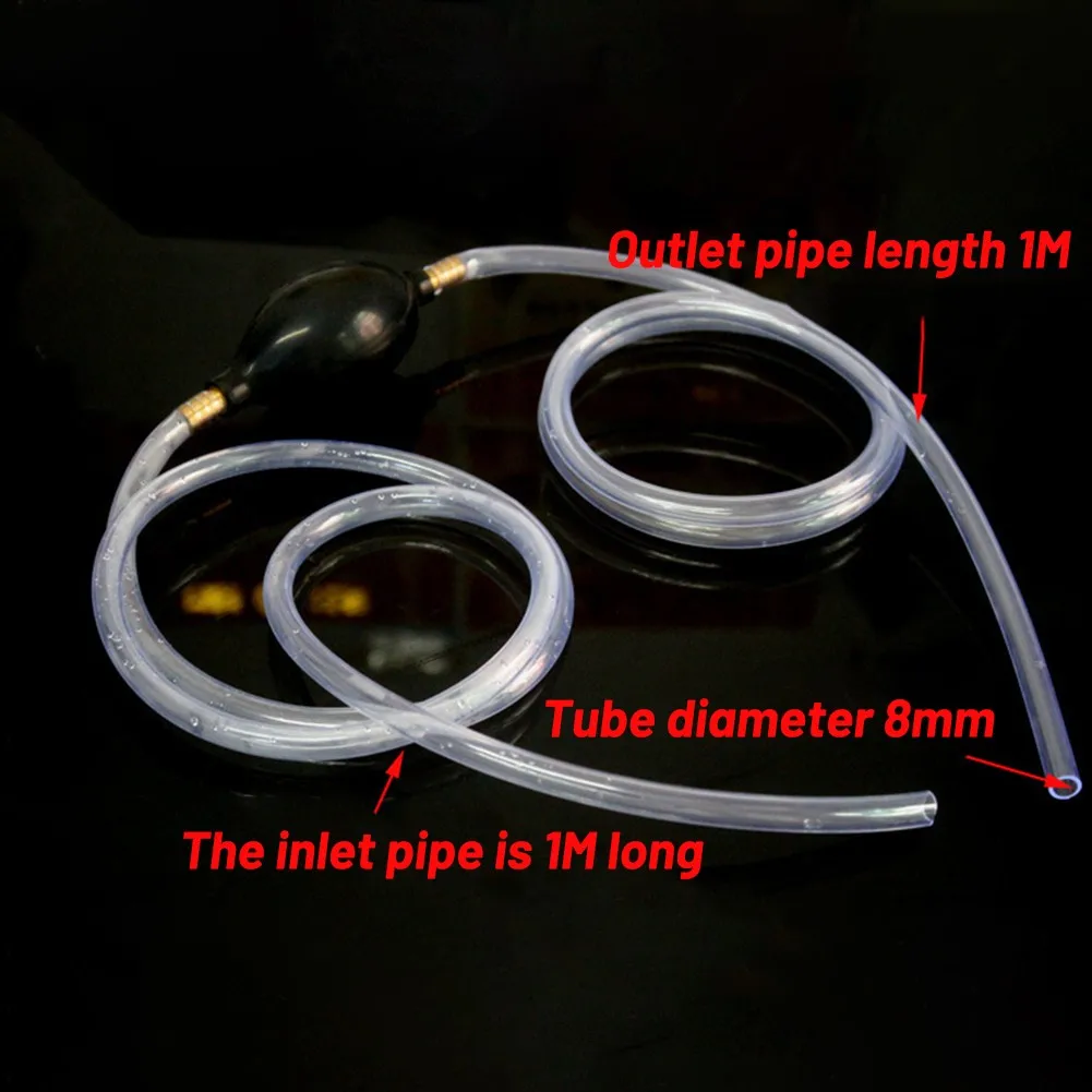 

1M Hand Pump Oil Suction Pipe Accessories PVC Pure Copper Soft Useful 1pc