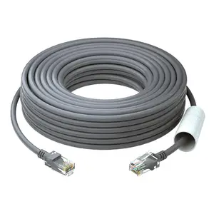 Кабель Ethernet ZOSI Cat5e, 65 футов100 футов, белый, высокоскоростной сетевой кабель RJ45 для системы камер видеонаблюдения POE, коммутатора PoE и т. д.