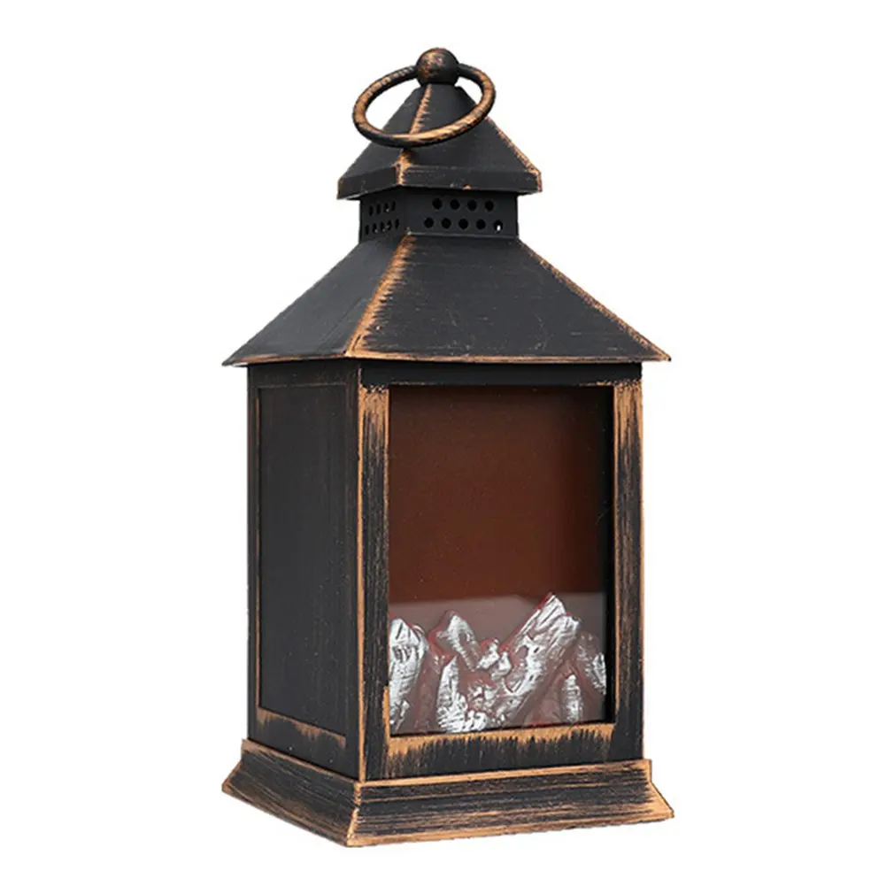 

Led USB Flame Lantern Lamps Simulated Fireplace Indoor Room Decor Flame Effect Night Light Party Holiday Home Ornament