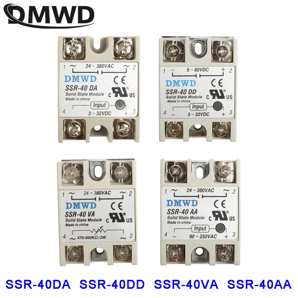 Промышленный твердотельный релейный модуль 40A VA DA аа SSR DD 1 2 5 4 | Обустройство дома