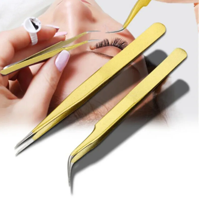 Металлический антистатический гибкий пинцет с прямым наконечником прецизионный