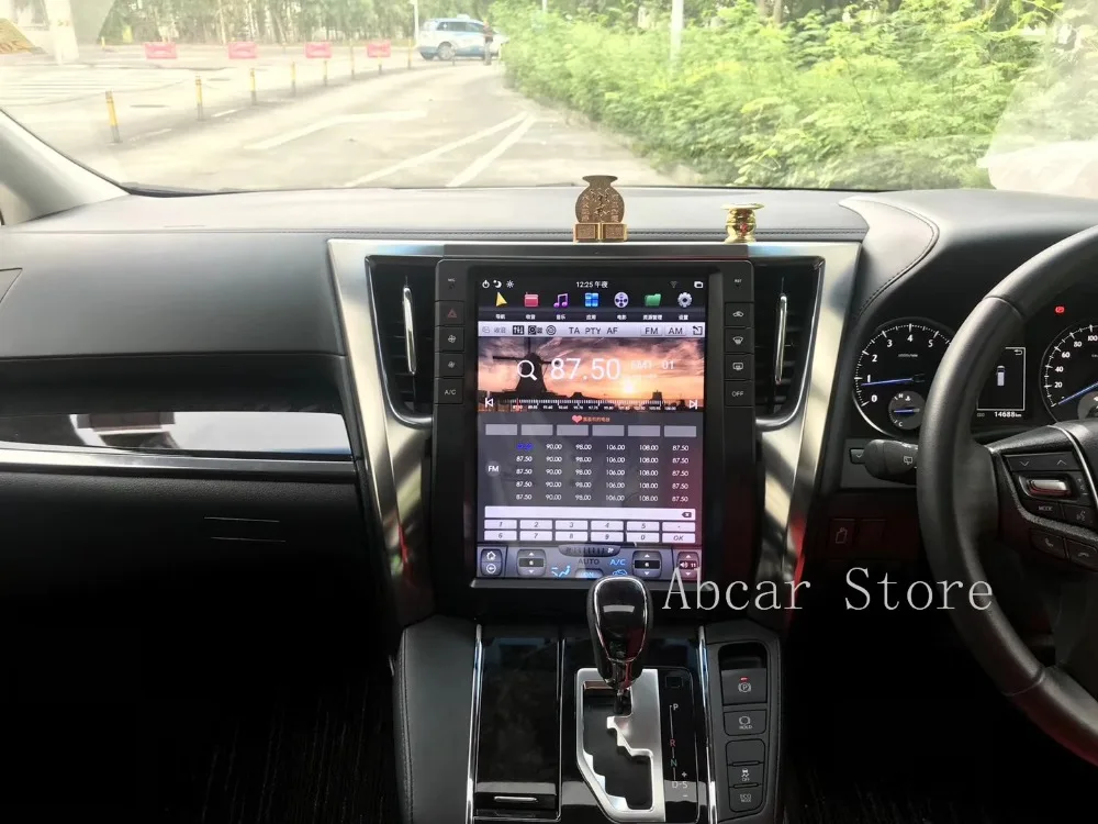13 дюймов Tesla стиль Android 8,1 автомобильный dvd-плеер gps навигация радио авто px6 для Toyota alphard Vellfire 30 серии