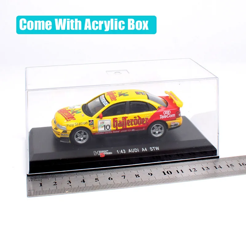 1/43 весы высокоскоростные маленькие Audi A4 STW ADAC No#45 Biela No#10 touring Diecasts& Toy Vehicles гоночный автомобиль игрушки модель акриловая коробка