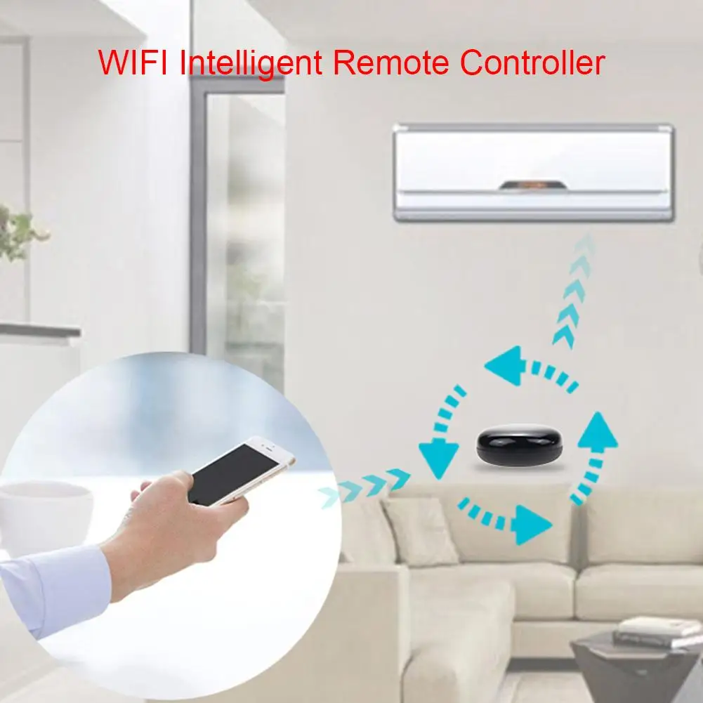 

Прочный инфракрасный пульт дистанционного управления Wi-Fi, Многофункциональный Интеллектуальный ИК пульт дистанционного управления для ин...