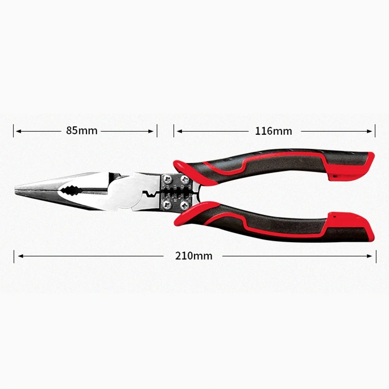 Needle Nose Pliers Multi-Function 4 in 1 Wire Cutters Stripper Electrical Wiring Work Cable Cutter 8In | Инструменты