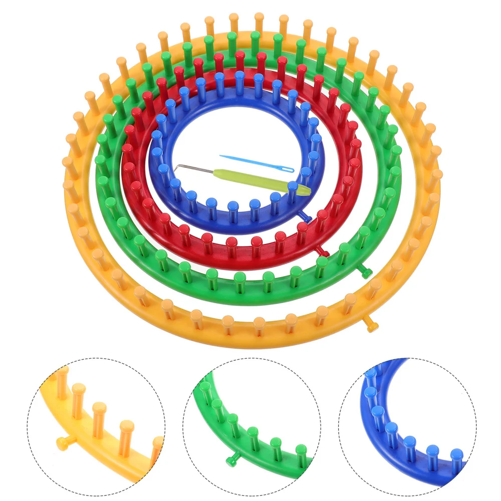 

1 Set of Round Circle Loom DIY Wool Knitting Machine Wool Weaving Tools