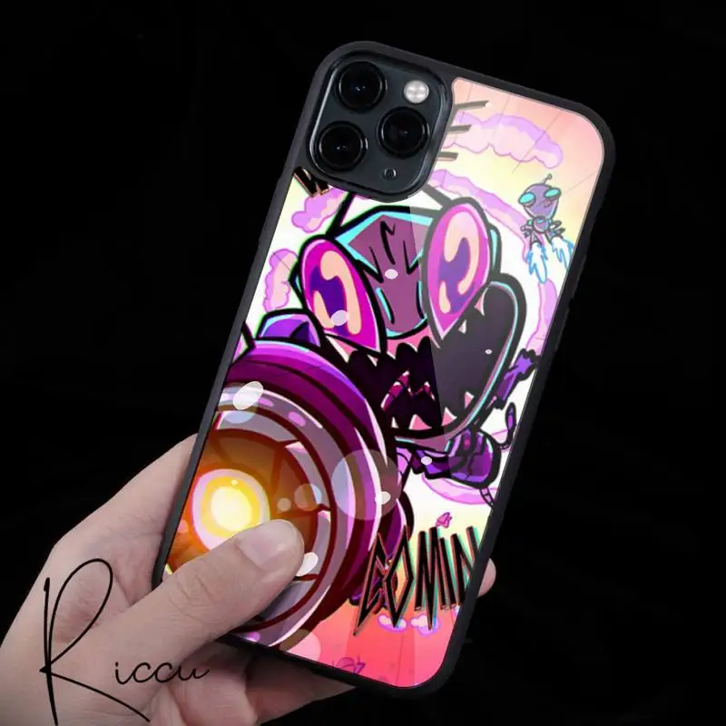 

Cartoon TV Invader Zim Phone Case Rubber for iPhone 12 11 Pro Max XS 8 7 6 6S Plus X 5S SE 2020 XR 12Mini case