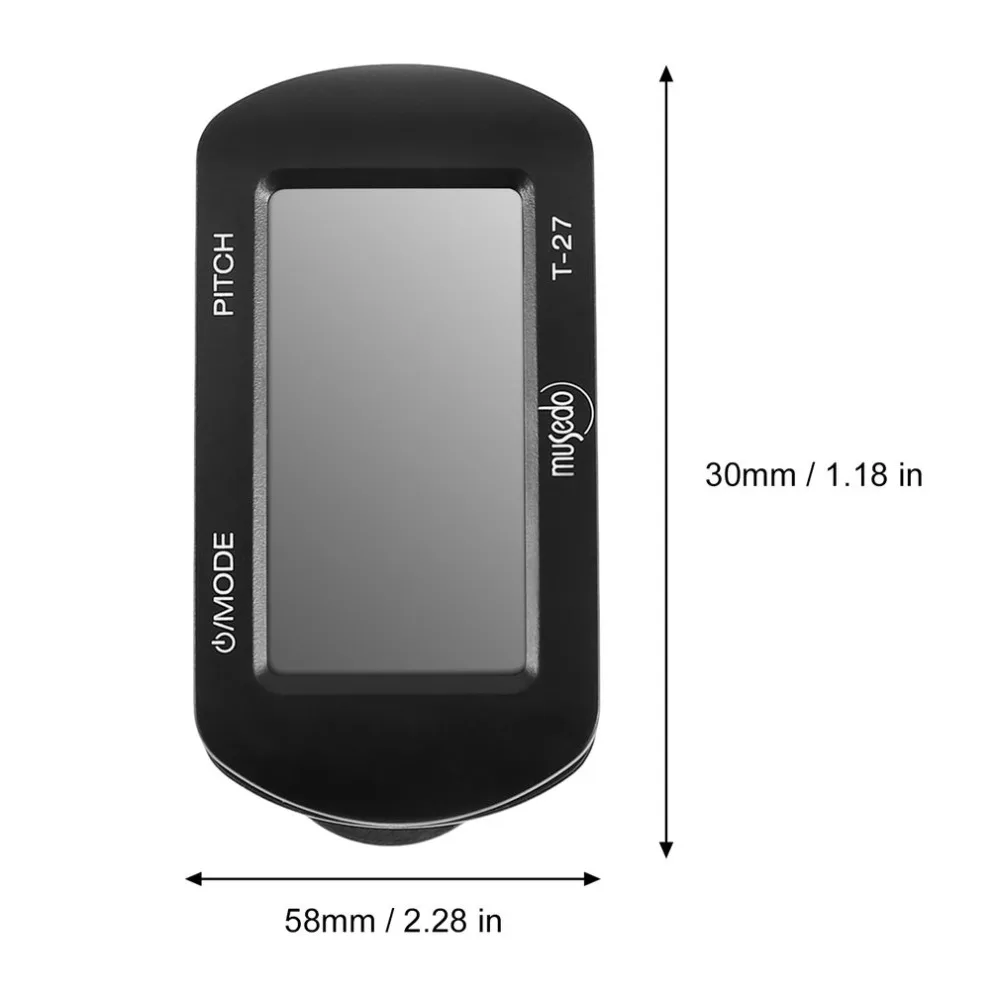 Musedo T-40 Lcd клип-на цифровой гитарный тюнер гитара/бас/скрипка/Укулеле тюнеры