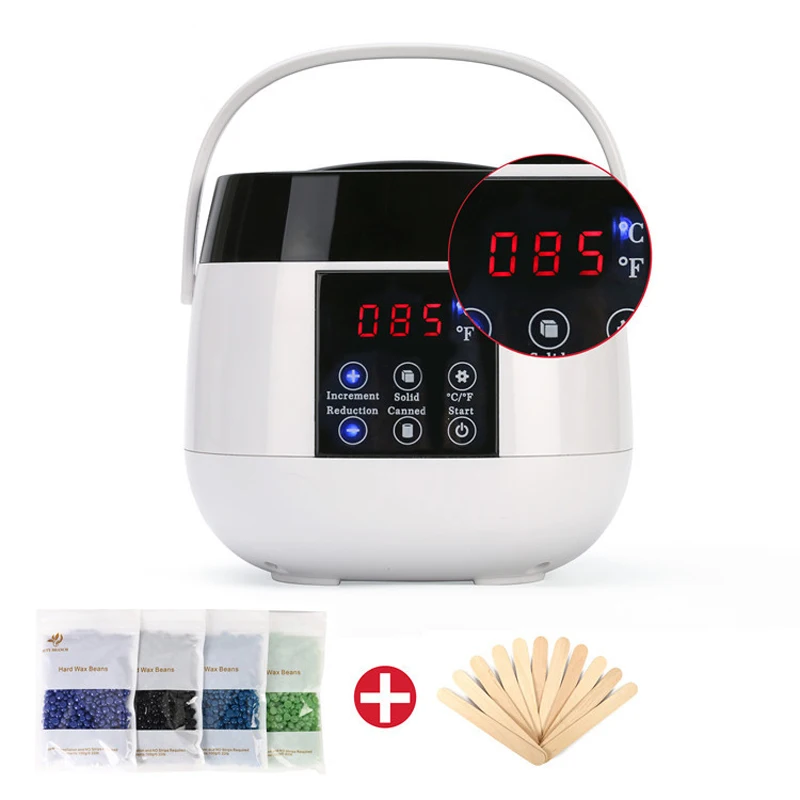 

110V/220V Epilator Paraffin Warmer Wax Heater Machine Hair Removal Tool Professional Body SPA Non-stick Smart Touch 100W