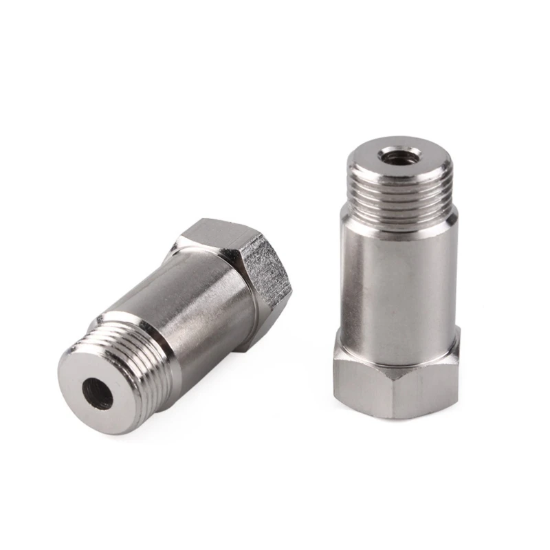 

2x Oxygen Sensor Adapter Connector Extension Filter Extender Spacer Internal Thread M18x1.5 for Motorcycles Racing Cars F19A