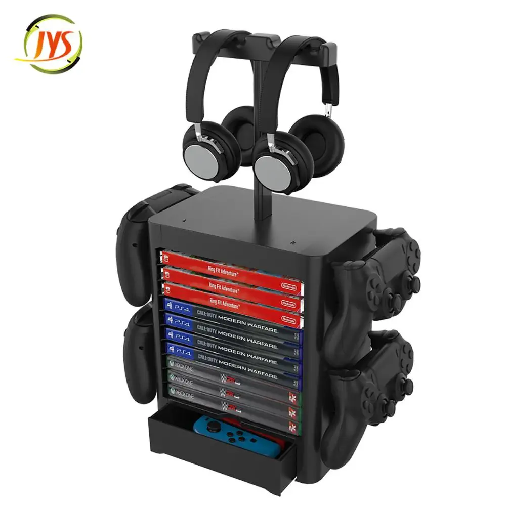 for PS5 PS4 Nintend Switch Console Accessories Case Storage Stand Nintendoswitch Game CD Disc Joycon Pro Controller Holder Tower |