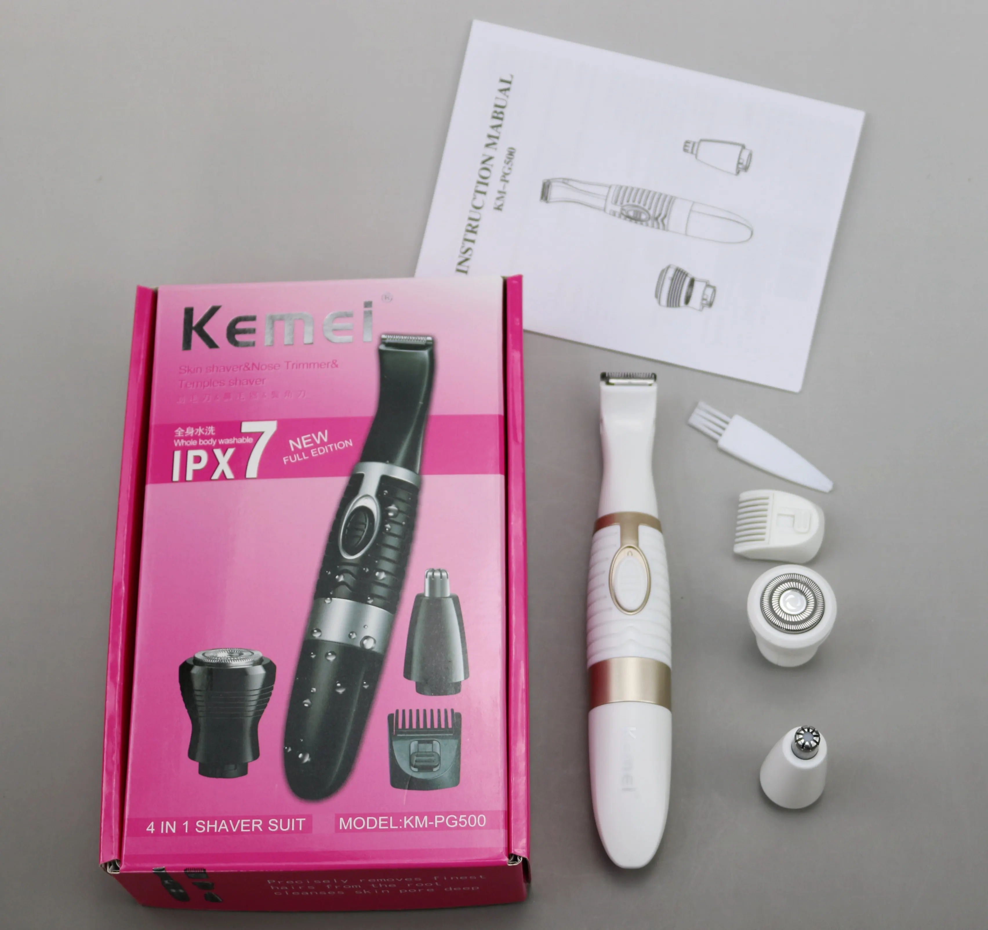 

4in1 Perfect Bikini Trimmer Precision Facial Hair Precision Trimmer for Women Beauty Styler Shapes Trim Style Battery Operated