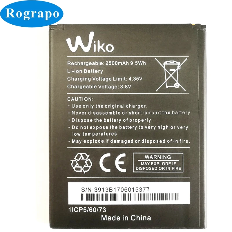 Новый Сменный аккумулятор 2500 мАч для WIKO 3913 Lenny 4 / Plus + Wiko 5251 мобильный телефон|battery