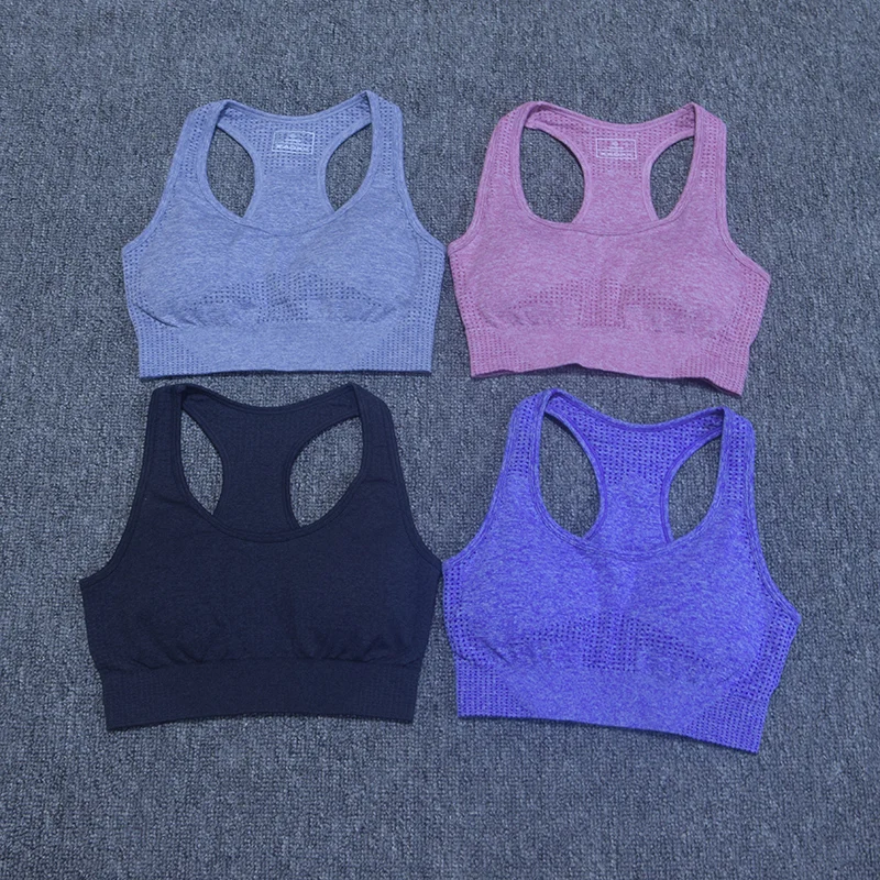 Women's Sportswear Yoga Set Vital Seamless Leggings+Sport Brassiere+Long Sleeve Crop Top 3PCS Sports Suits Gym Workout Clothing