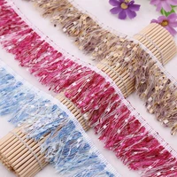 1yards lace ribbon sewing tassel trim 4 5cmwide fringe silk tassel fringe trim tassels for jewelry diy garment fabric accessory
