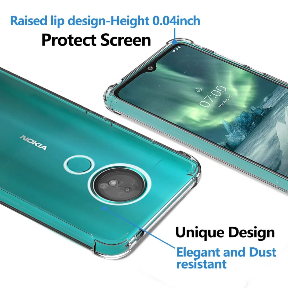 Мягкий силиконовый чехол для Nokia Lumia 7,2 6,2 4,2 3,2 2,2 ударопрочный бампер чехол для Nokia 3,1 5,1 6,1 Plus на Nokia 5,1 6,1 7,1 8,1