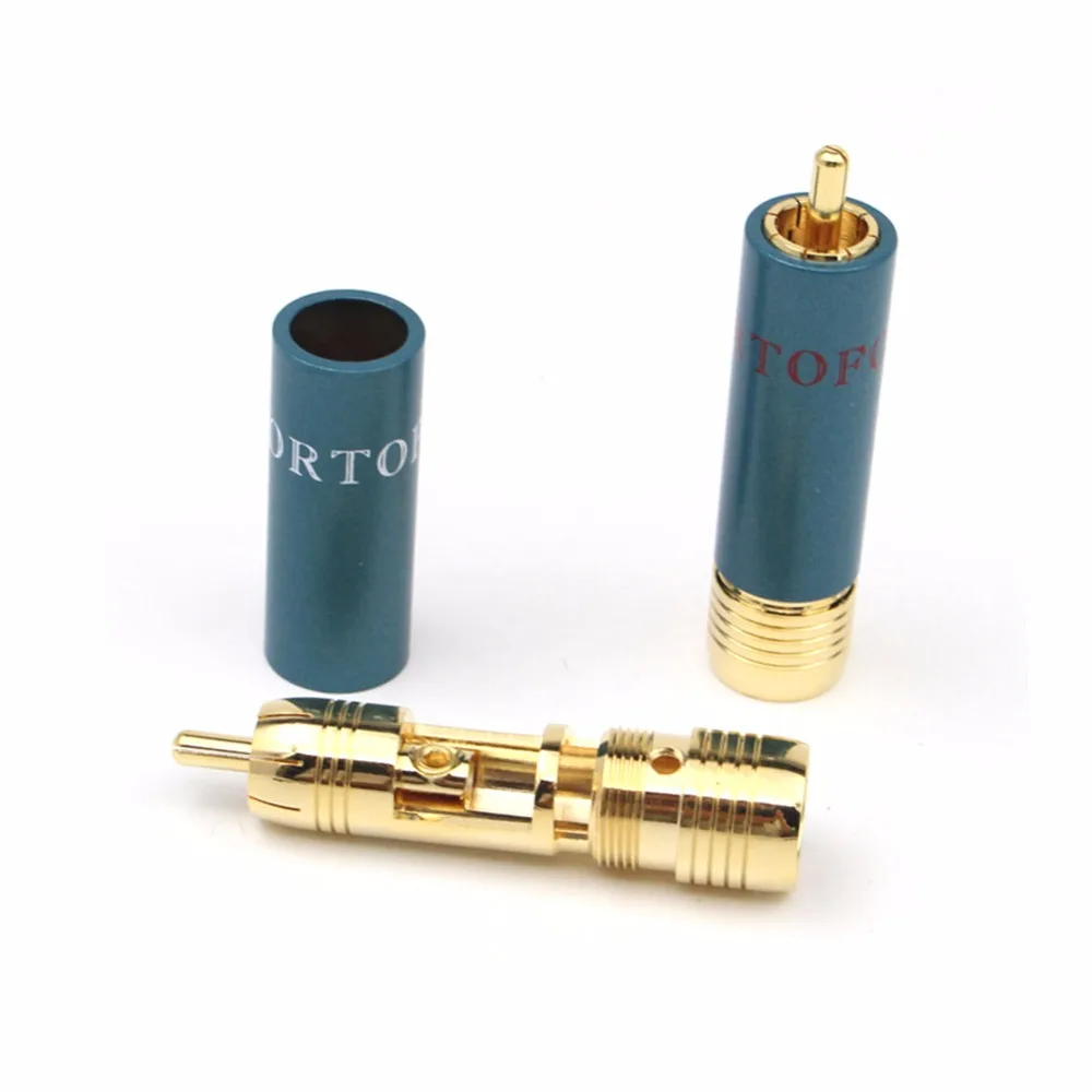 Позолоченный Hi-Fi RCA разъем Hi-end ортофон 8NX разъемы для Interconnect аудио кабели