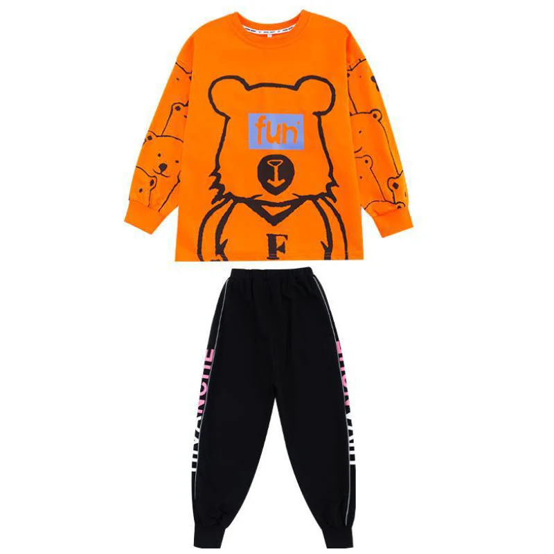 

Kid Cool Hip Hop Clothing Sweatshirt Graphic Tee Oversized Shirt Top Streetwear Jogger Pants for Girl Boy Dance Costume Clothes