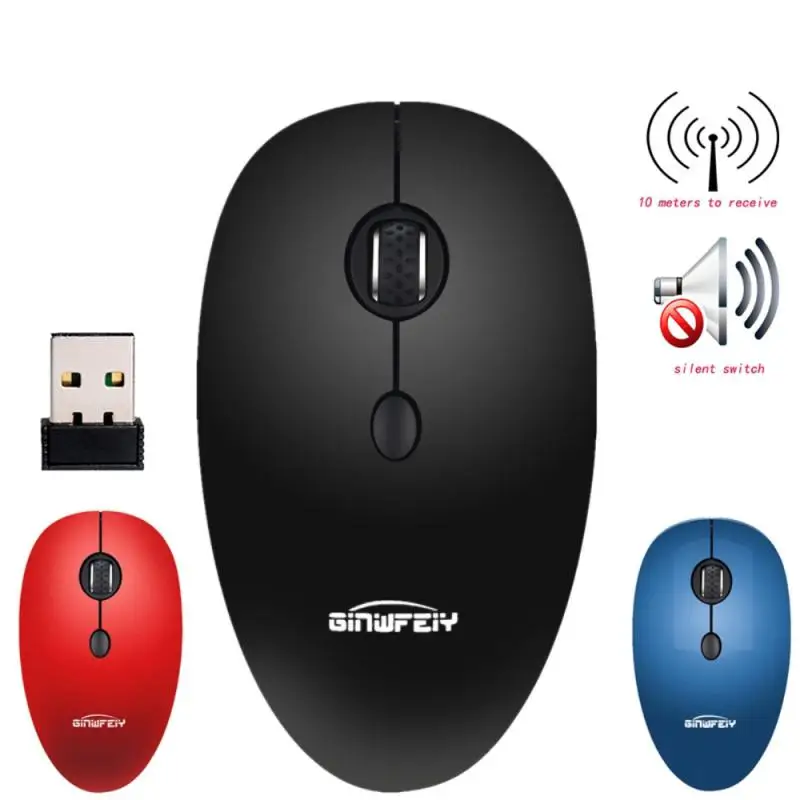 

Creative Noiseless 2.4GHz Wireless Mouse For Laptop Portable Mini Mute Mice Silent Computer Mouse For Desktop Notebook PC Mause