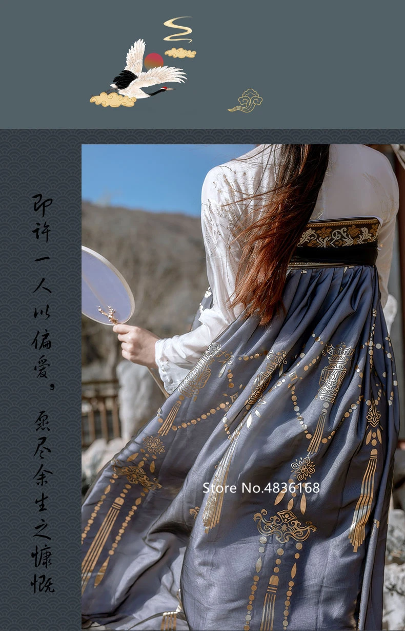 Hanfu Традиционный китайский национальный костюм феи Тан костюм народное Платье женское народное платье с вышивкой древняя Новогодняя одежда танцевальный Халат
