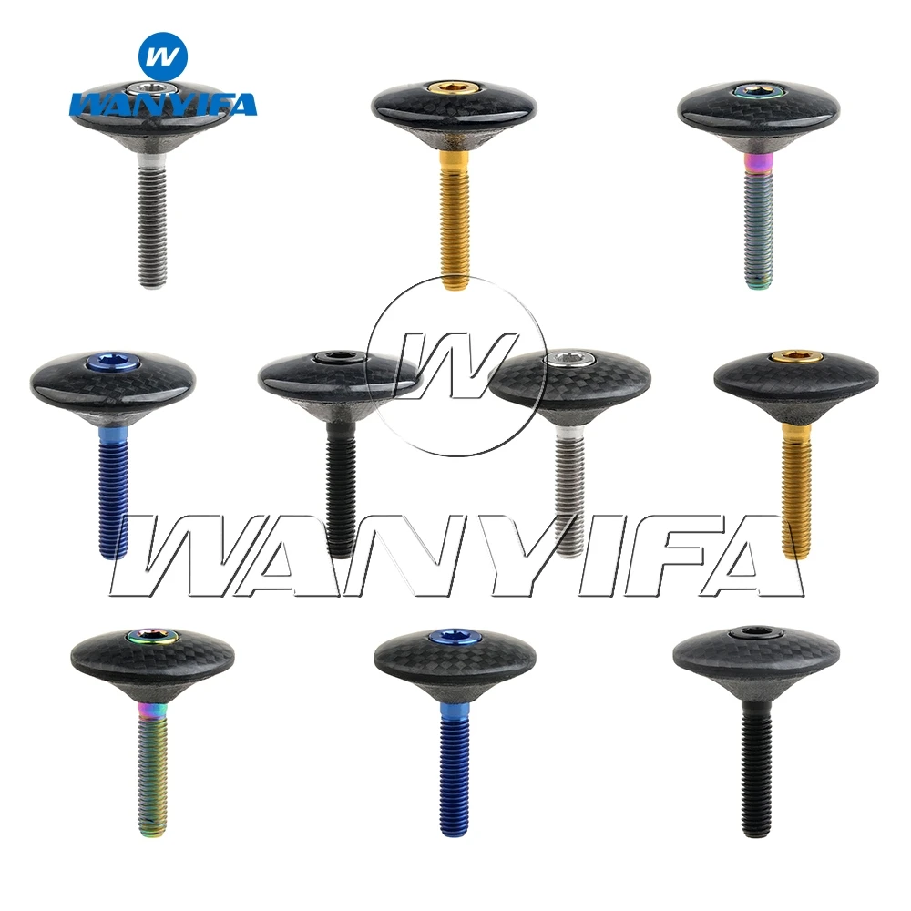 Титановый болт anyifa M6x35mm + 1 1/8 дюйма 3K углеродное волокно глянцевый/матовый