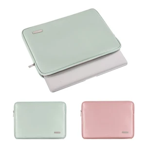 pu leather laptop sleeve bag 11 12 13 3 14 15 6 inch laptop bags case for macbook ipad dell hp asus lenovo notebook sleeve cover free global shipping
