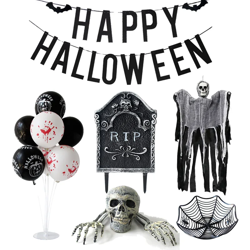 Украшение для сада на Хэллоуин череп скелет надгробная надгробия Ужасный