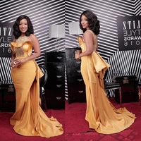 african mermaid prom dresses gold bling crystal elegant sleeveless sweep train evening celebrity gowns dress for prom %d0%bf%d0%bb%d0%b0%d1%82%d1%8c%d0%b5