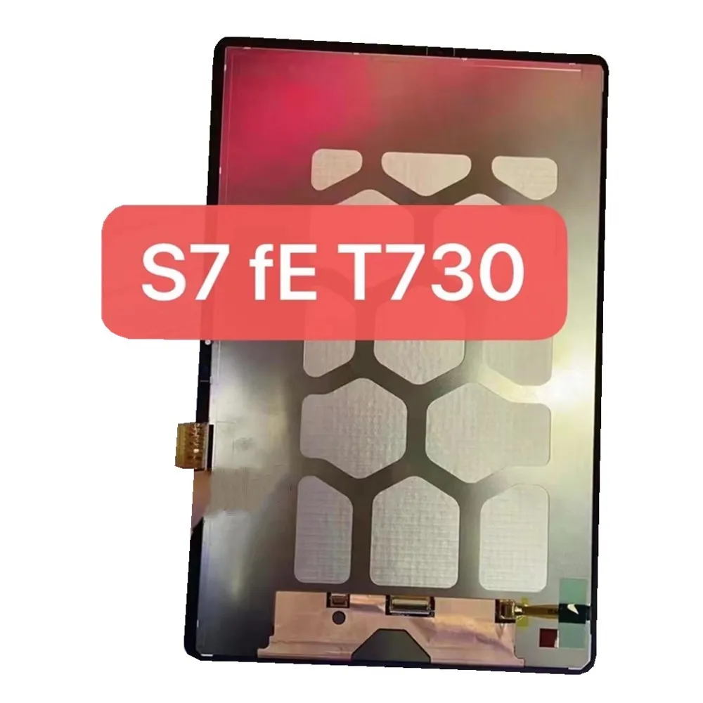 Pantalla LCD para Samsung Galaxy Tab S7 FE T730 T733 T735 T736 T737 T738, montaje de digitalizador con pantalla t&aacute;ctil, piezas de repuesto-0