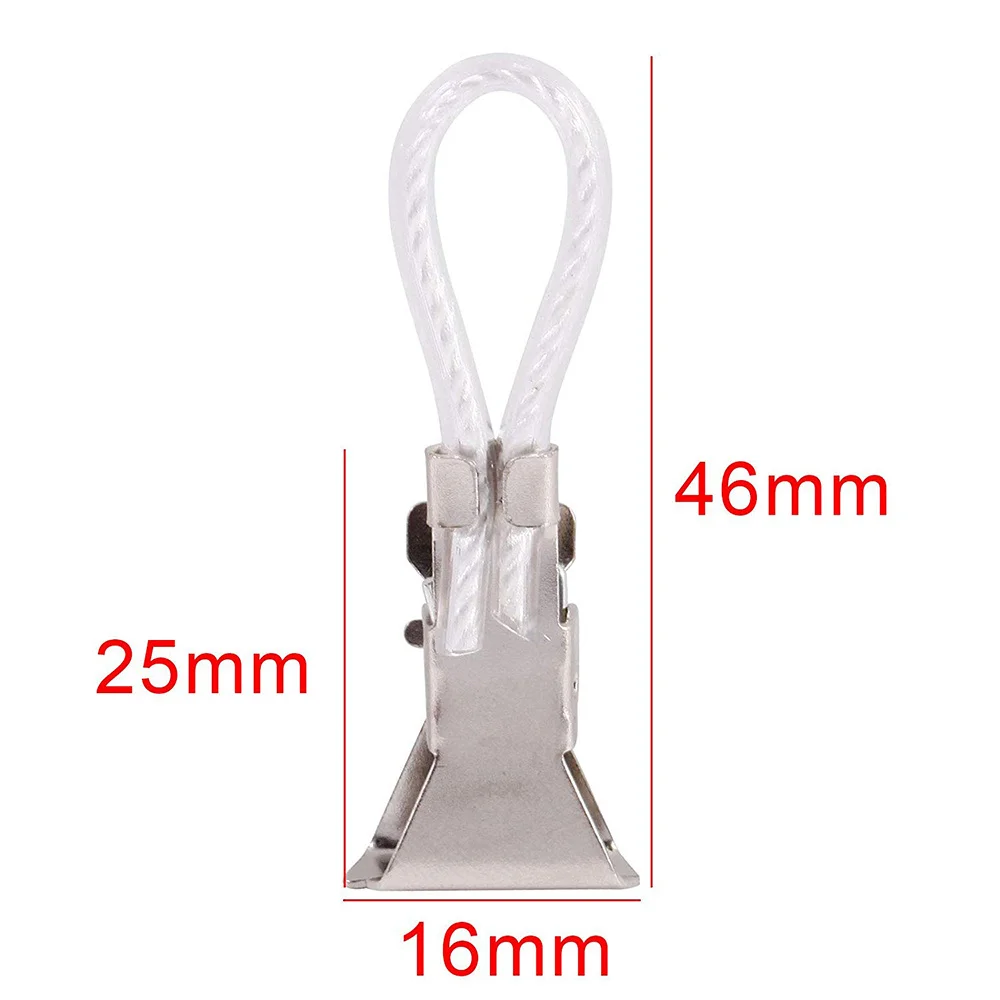 

Towel Clips Metal Hangers Holder For Kitchen For Bath Towels Attaching Fabrics Space Saving 5Pcs Durable 46*16mm.