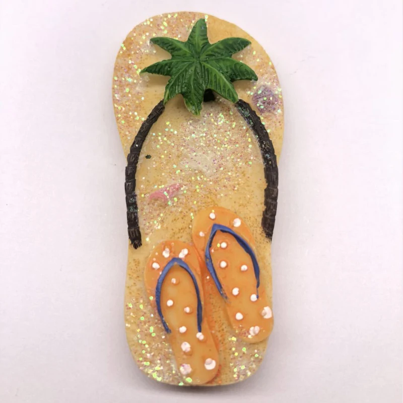 Beach shoes 3 Магниты страны на холодильник США туристические аттракционы Сувенир Холодильник стикер s магнит стикер мир путешествия сувенир магнитный - Color: Beach shoes 3