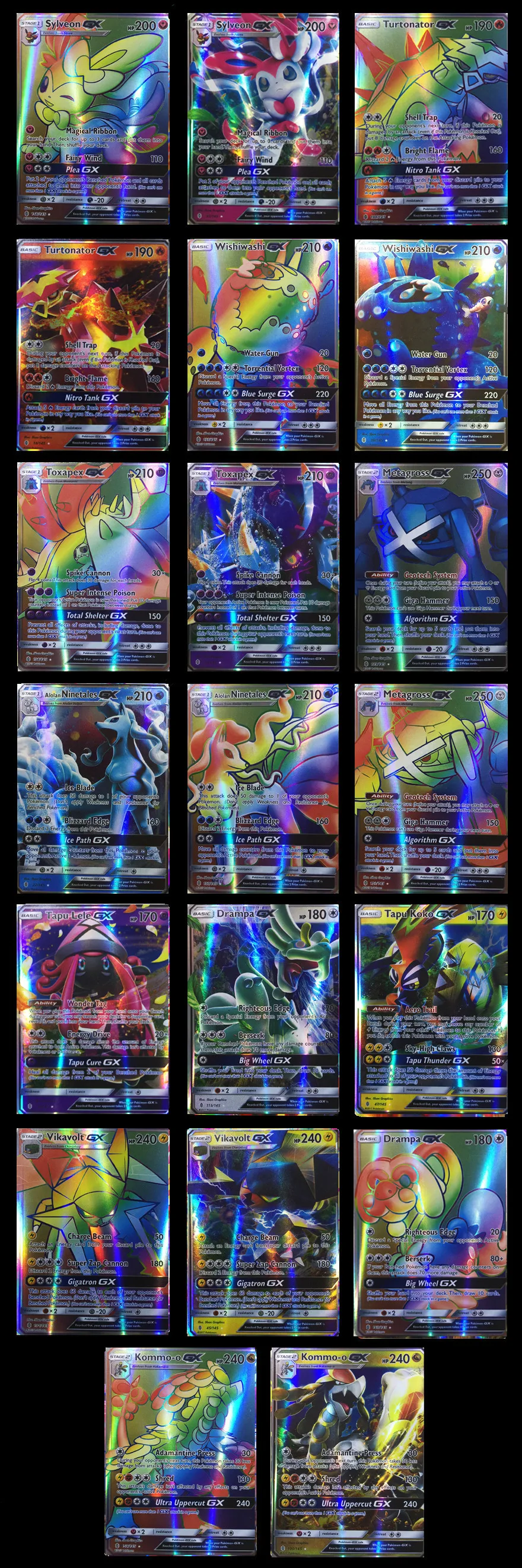 100 шт./компл. Покемон GX MEGA EX ME TAKARA TOMY битва Игрушки Хобби Коллекционные игрушки коллекция аниме-открытки для детей