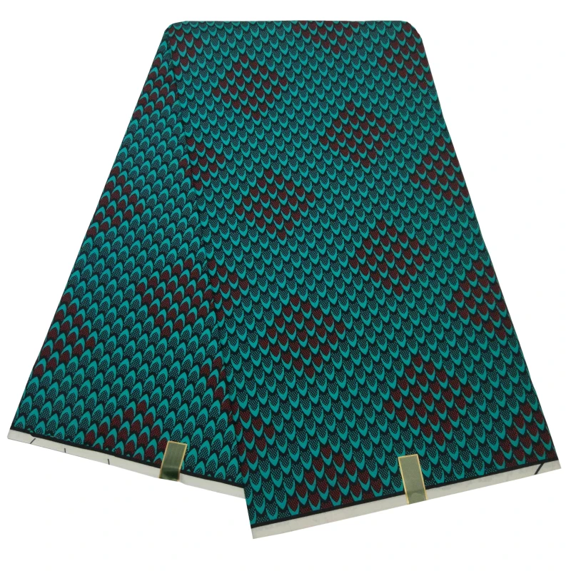 Зеленая шкала принты высокого качества Европа и американская мода ткани Анкара