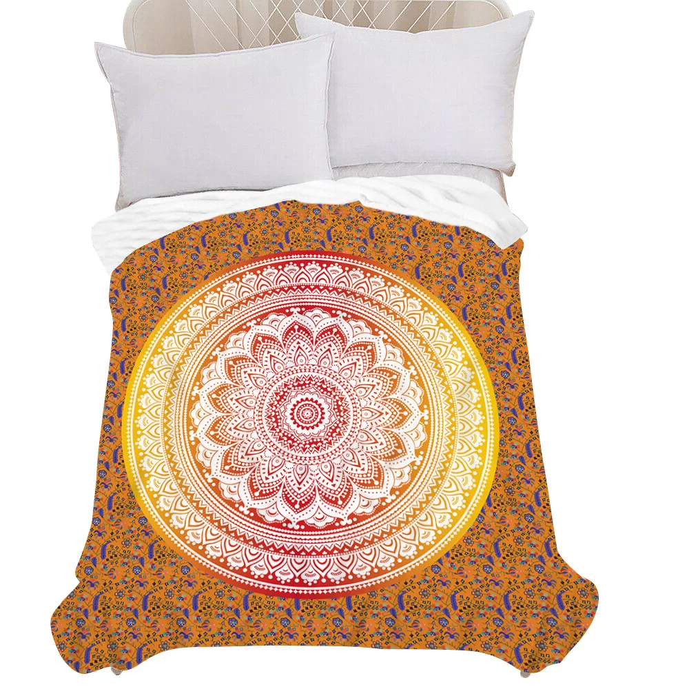 

Индийская мандала, цветы, одеяла, постельное белье, теплый чехол, индийский мандалан, брикет, детские подарки для студентов, весна-осень