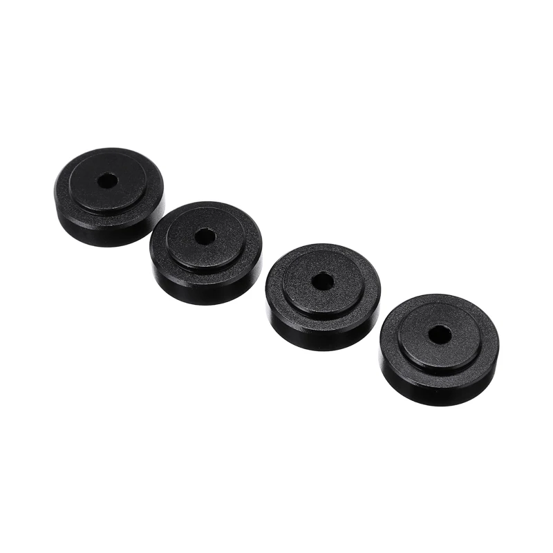 4 шт черный коврик для ног cd-плеера противоударный алюминиевый динамика