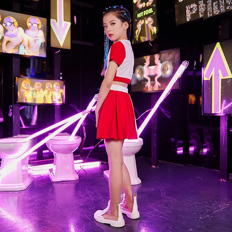 Новый костюм для джазовых танцев девочек детский подиумный показ одежда сцены