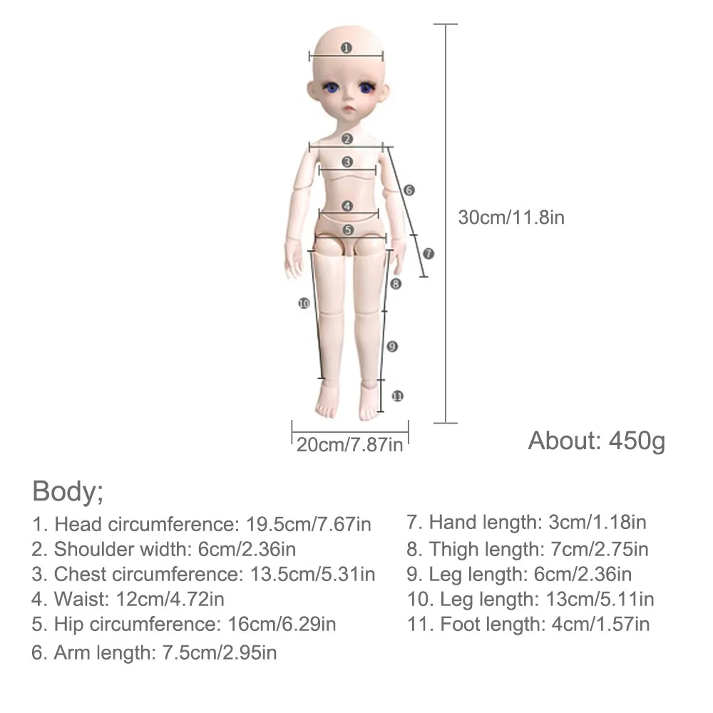 

16 BJD Doll 12 25 Ball Joints Dolls DIY Toys with Full Set Clothes Shoes Wig Makeup Best Gift for Girls