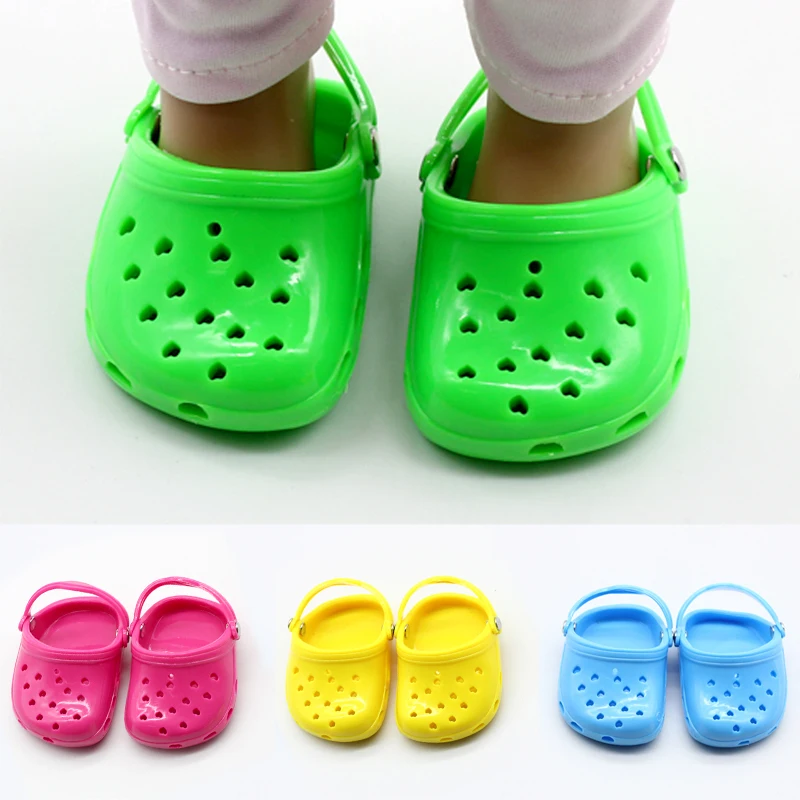 

Summer Beach Sandals Slippers Shoes for 18 inch Girl Dolls Baby Toys Fashion Shoes Sandal fit 43cm Height for American Dolls