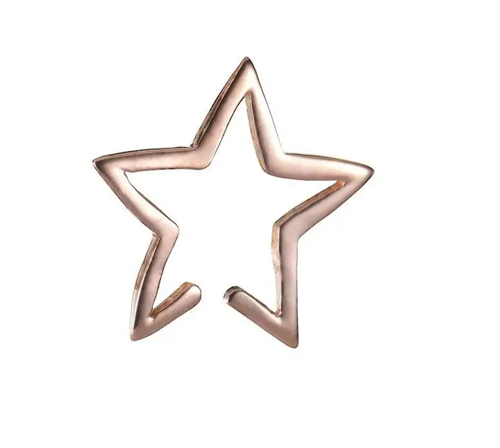Серьги-гвоздики Jisensp с полыми звездами для женщин и девушек геометрические