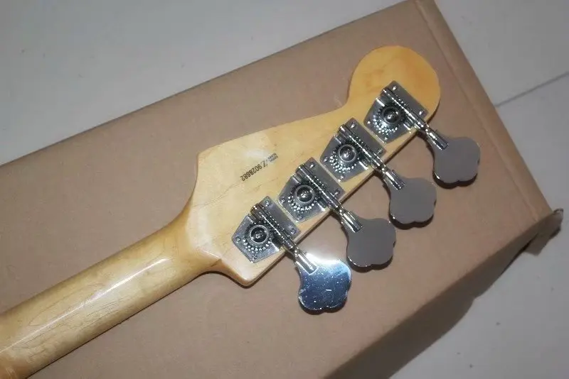 

Factory direct custom shop new white jazz electric bass 4 strings Electric Guitar Free Shipping 001