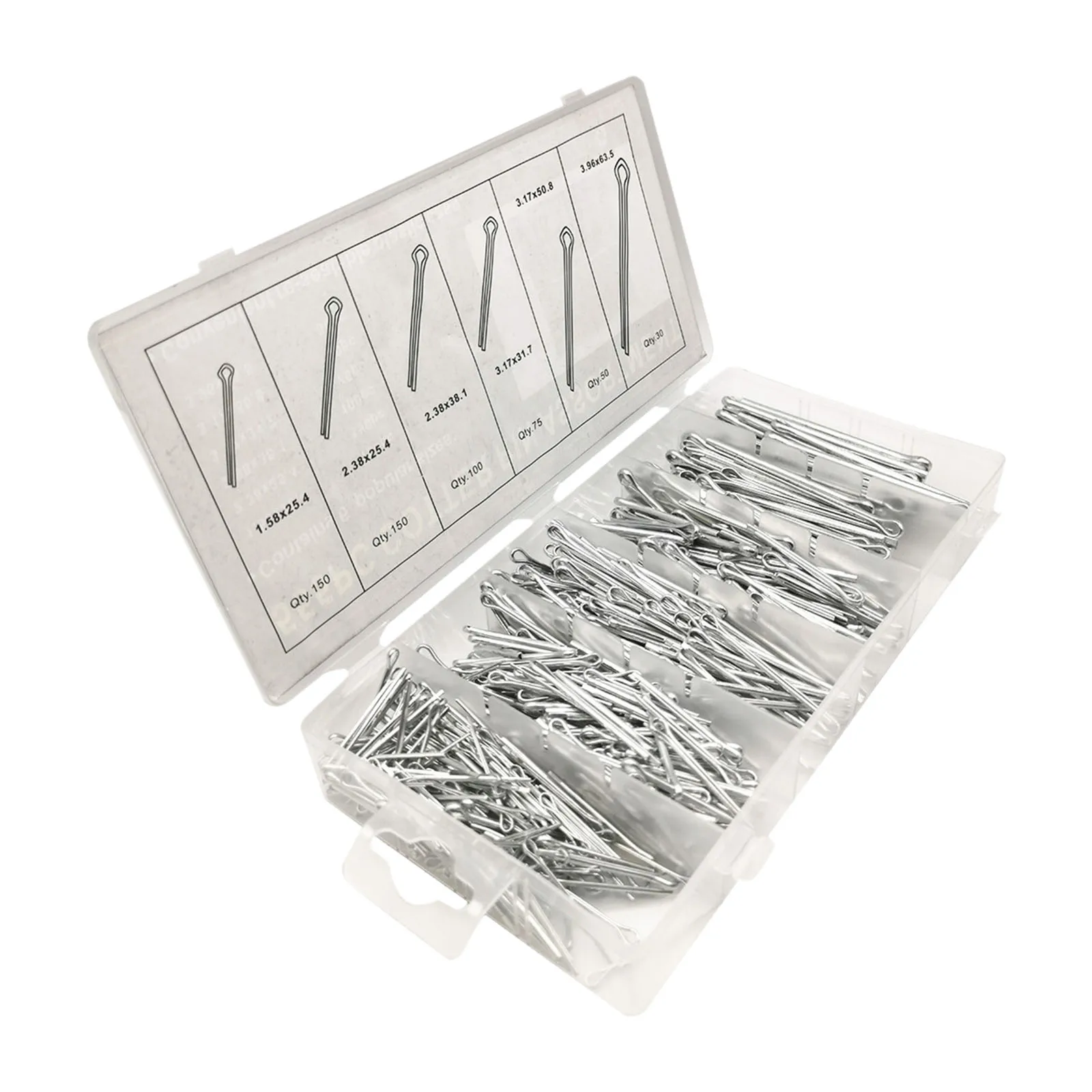 

Набор штифтов для мастерской, электрооборудование, 6 размеров, 555 шт.