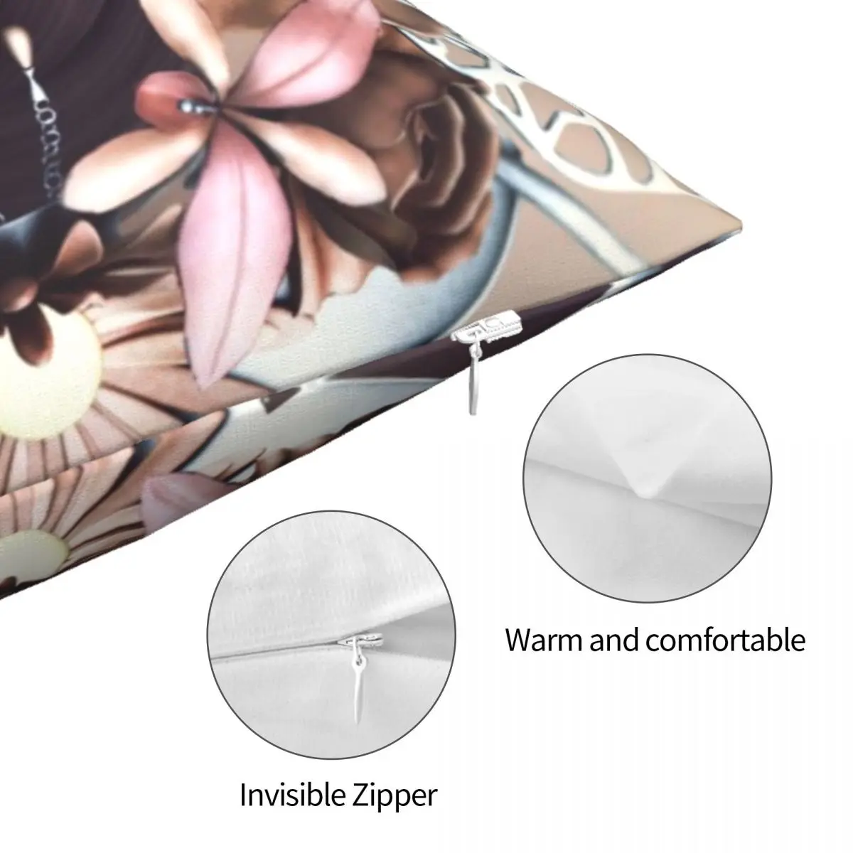 

Flower Art cushion pillow covers color printing home pillowcase pillow sofa cushion cover