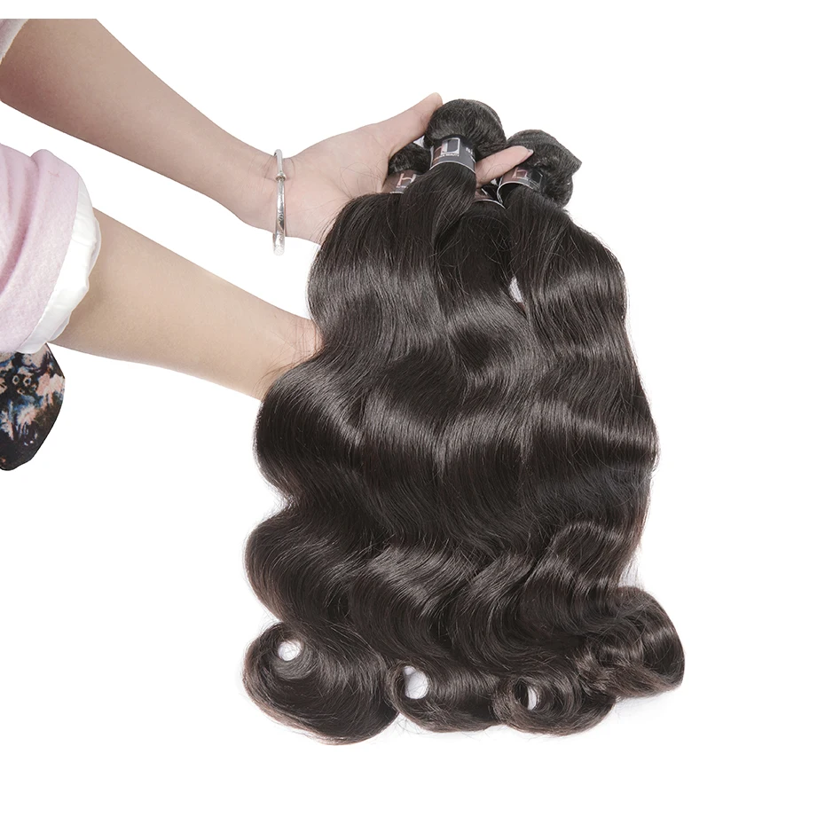 [HJ Weave beauty] OneCut Hair P бразильские волосы, волнистые пряди, объемная волна, 8-30 дюймов, P remy волосы для наращивания, натуральный цвет