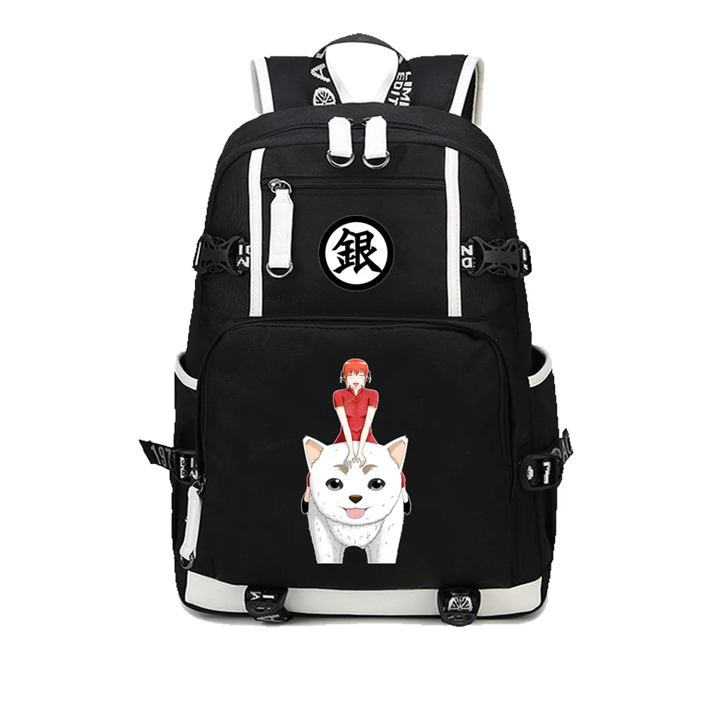 

2020 Gintama Anime Backpack Sakata Gintoki Casual Daypack men women shoulder travel bag Teenage boys Girl Backpack