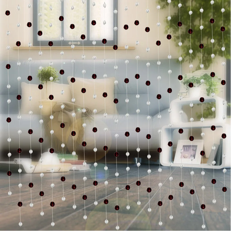 Распродажа Новинка стеклянные хрустальные бусины ранние шторы для гостиной