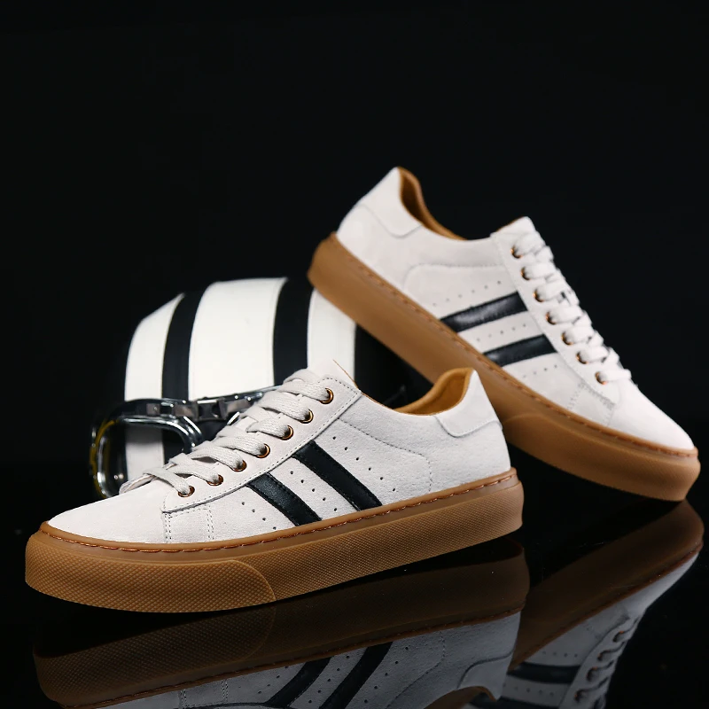 Valstone/мужская повседневная обувь из натуральной кожи Мягкие дышащие кроссовки