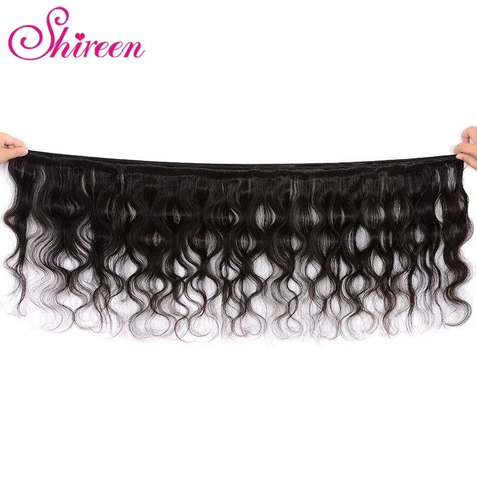 Человеческие волосы пучки с закрытием бразильские объемные волнистые плетение